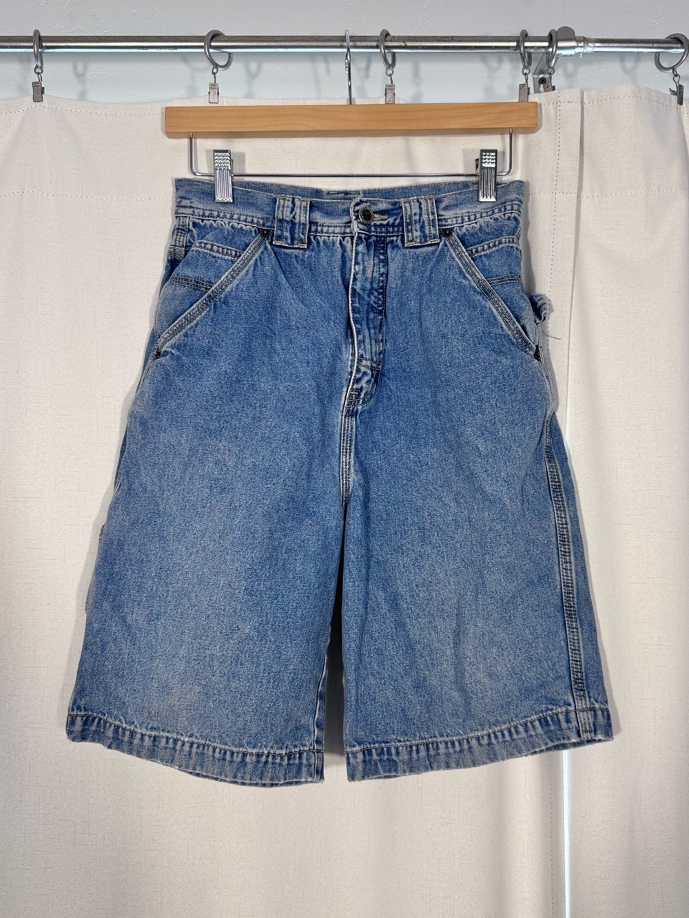 Vintage Women’s Route 66 Denim Cargo Shorts - Picture 3 of 9